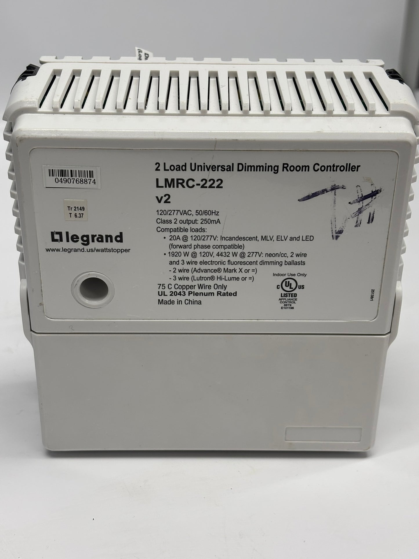 2-Pack Legrand LMRC-222 Two Load Universal Dimming Room Controller, No Box