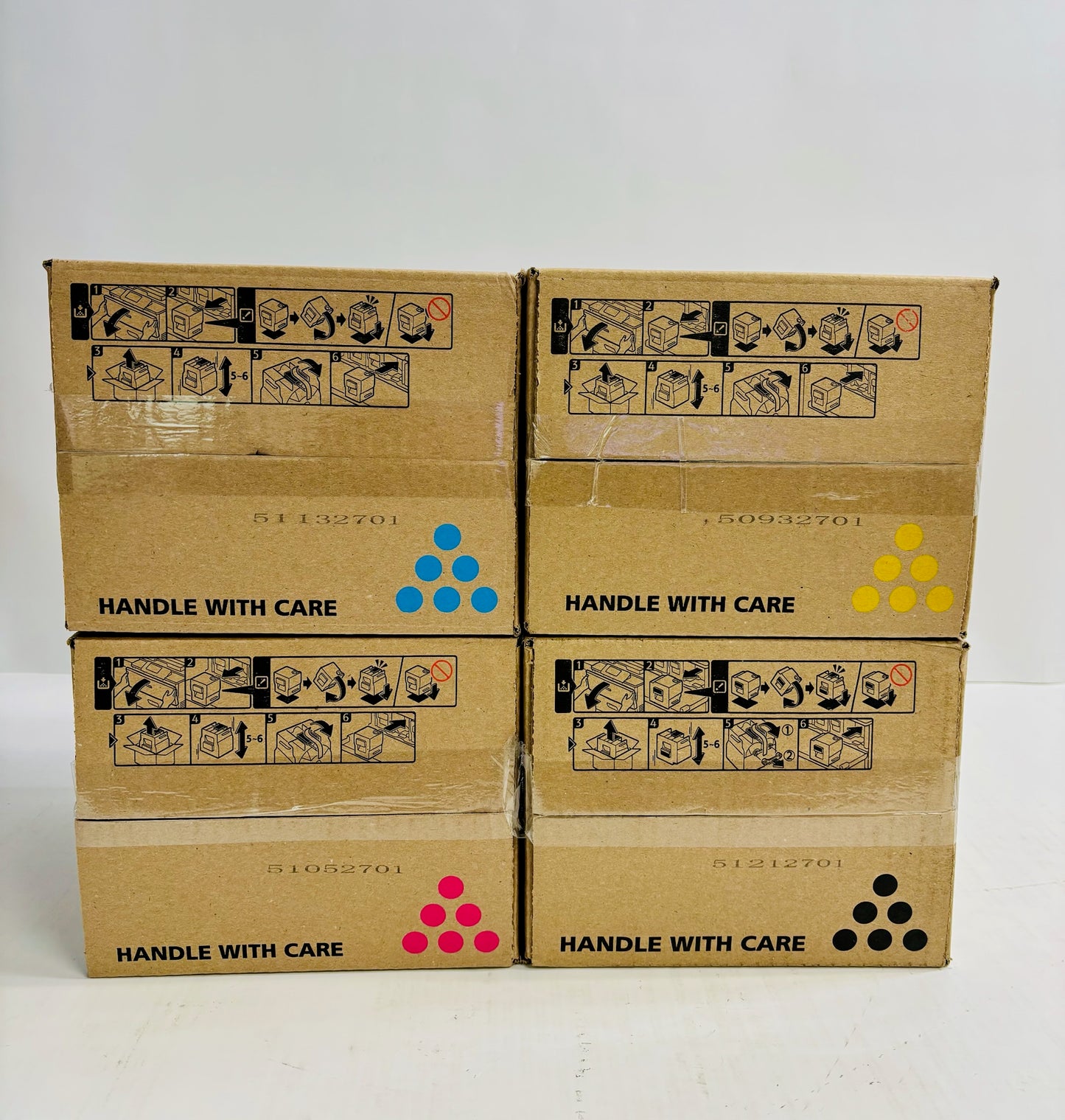 4 Genuine Ricoh MP C8003,C6503,C8000 CMYK Toners 842196,842197,842198,842199