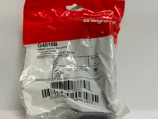 5 PK Legrand (G4010B) 4000 Raceway Surface Metal Blank End Fitting Gray