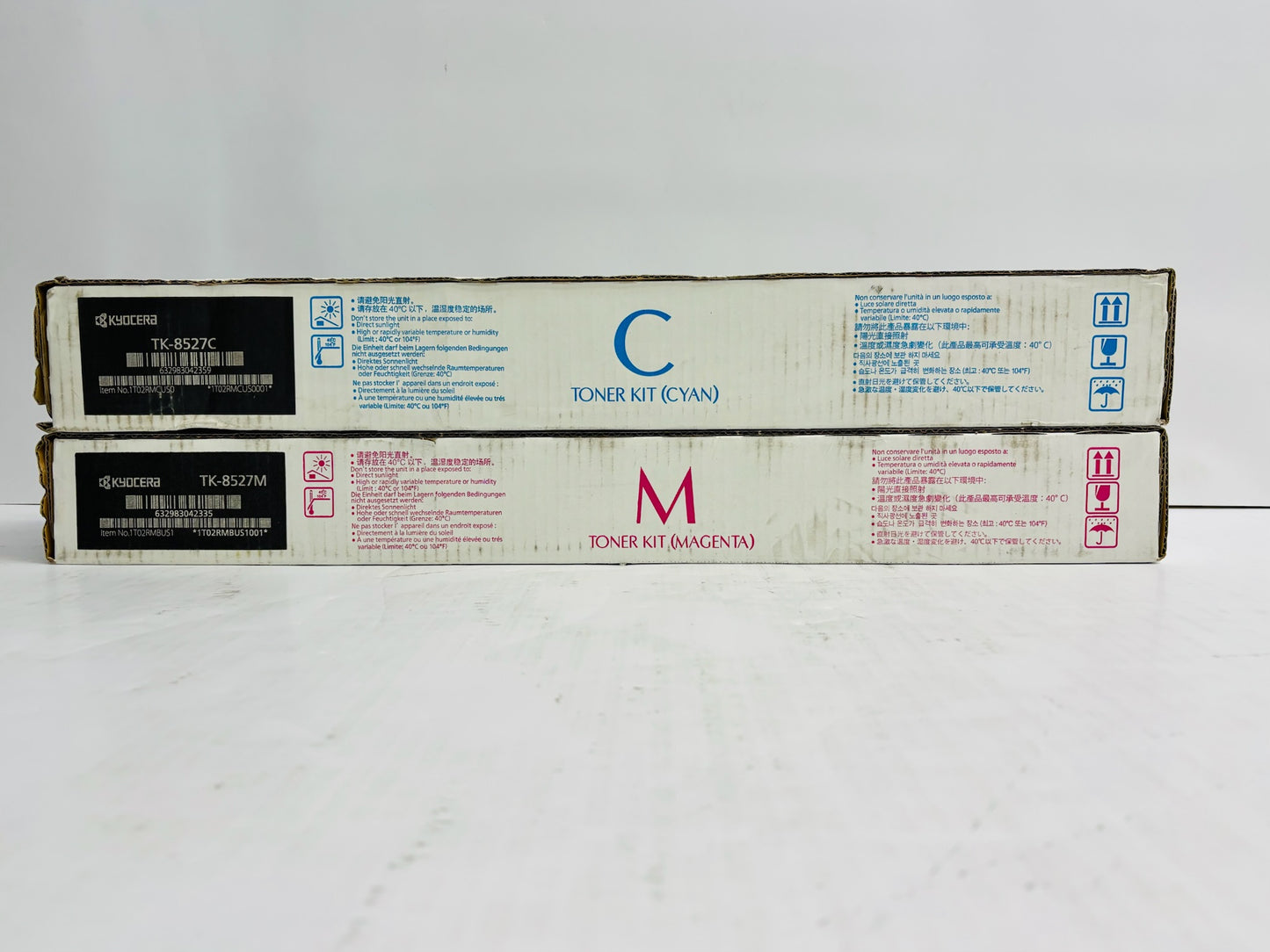 2 OEM Kyocera TASKalfa 3552ci,3553ci,4052ci CM Toners TK-8527 (No Yellow&Black)