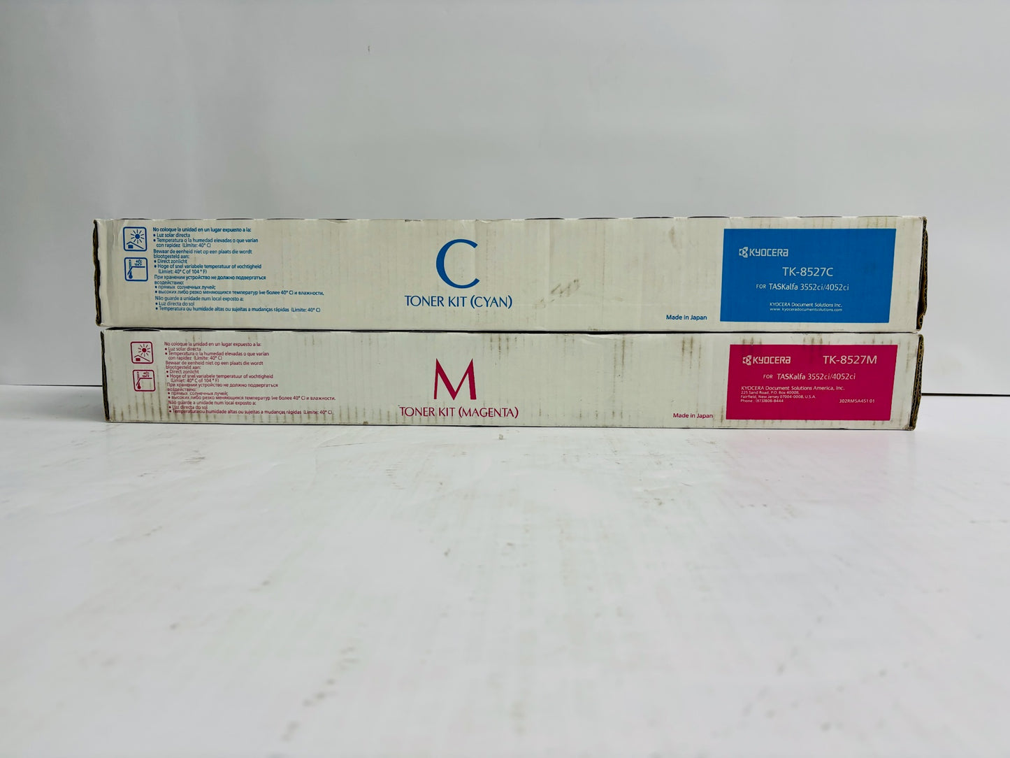 2 OEM Kyocera TASKalfa 3552ci,3553ci,4052ci CM Toners TK-8527 (No Yellow&Black)