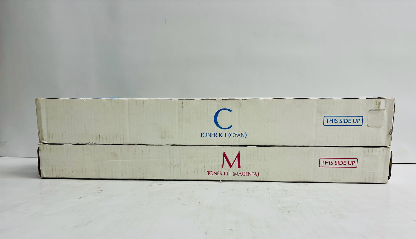 2 OEM Kyocera TASKalfa 3552ci,3553ci,4052ci CM Toners TK-8527 (No Yellow&Black)