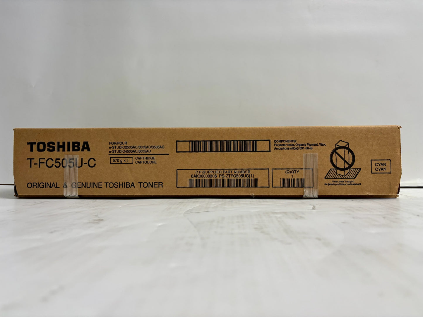 New Genuine Toshiba e-STUDIO 2505AC,3005AC,5005AC Cyan Toner T-FC505U-C
