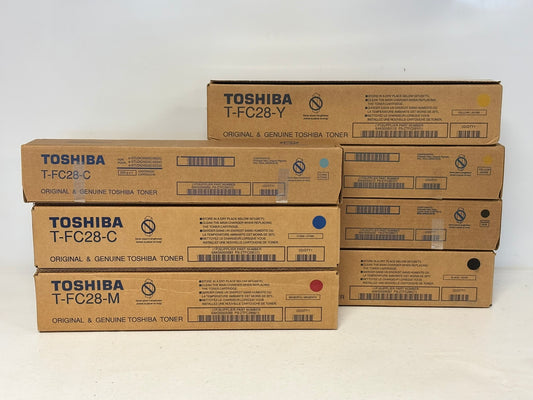 7 OEM Toshiba eSTUDIO 2330C,2820C,3530C,4520C CCMYYKK Toners T-FC28(TFC28)
