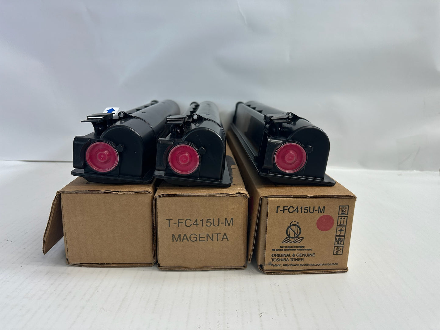 3 New Open Genuine Toshiba E Studio 2515AC,3015AC Magenta Toner T-FC415U-M (Tabs)