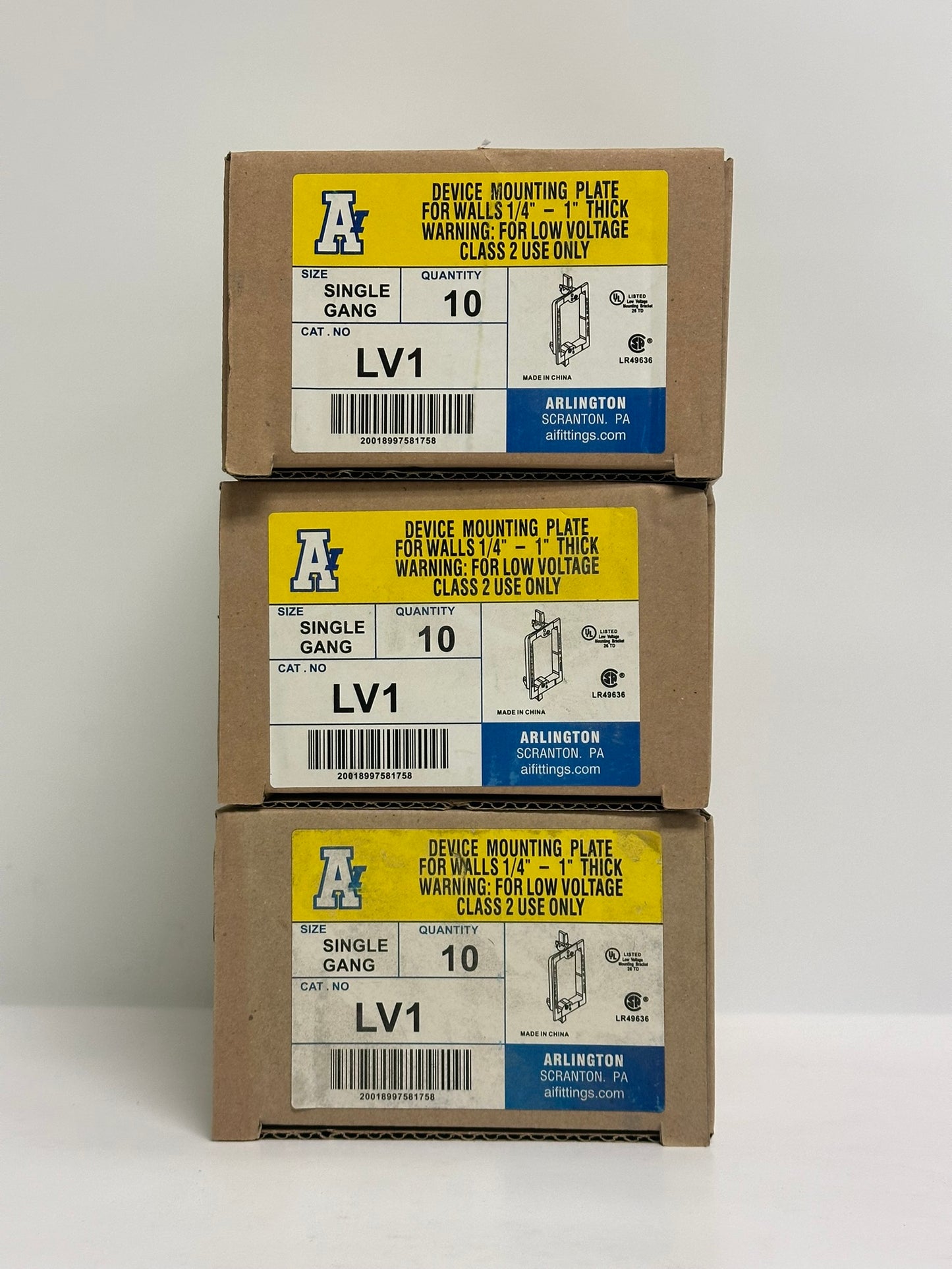 30 PK Arlington (LV1) Low-Voltage Mounting Back Overall Dimension 2.5"