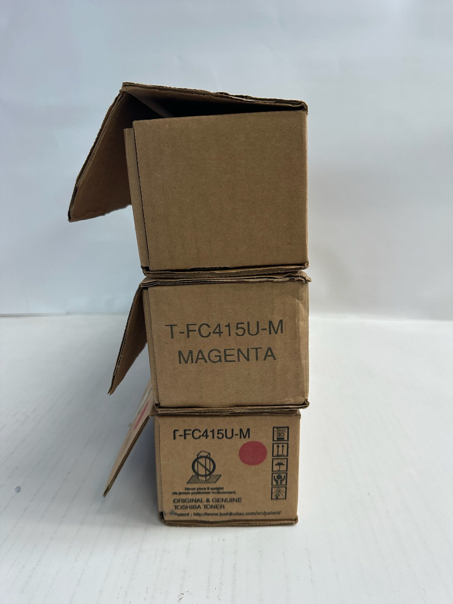 3 New Open Genuine Toshiba E Studio 2515AC,3015AC Magenta Toner T-FC415U-M (Tabs)
