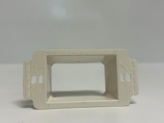 Arlington (BE1X)  Plastic Extender W/ Larger Flange Covers Miscut Drywall From 1/4" to 1 1/2"