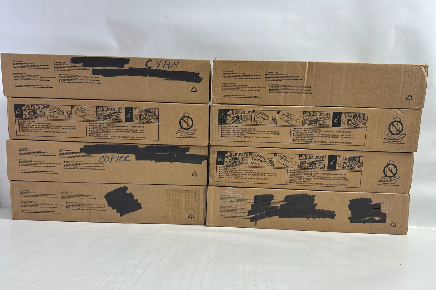 8 New Cosmetic Genuine Toshiba E Studio 2515AC,3015AC CCMMYYKK Toners T-FC415U
