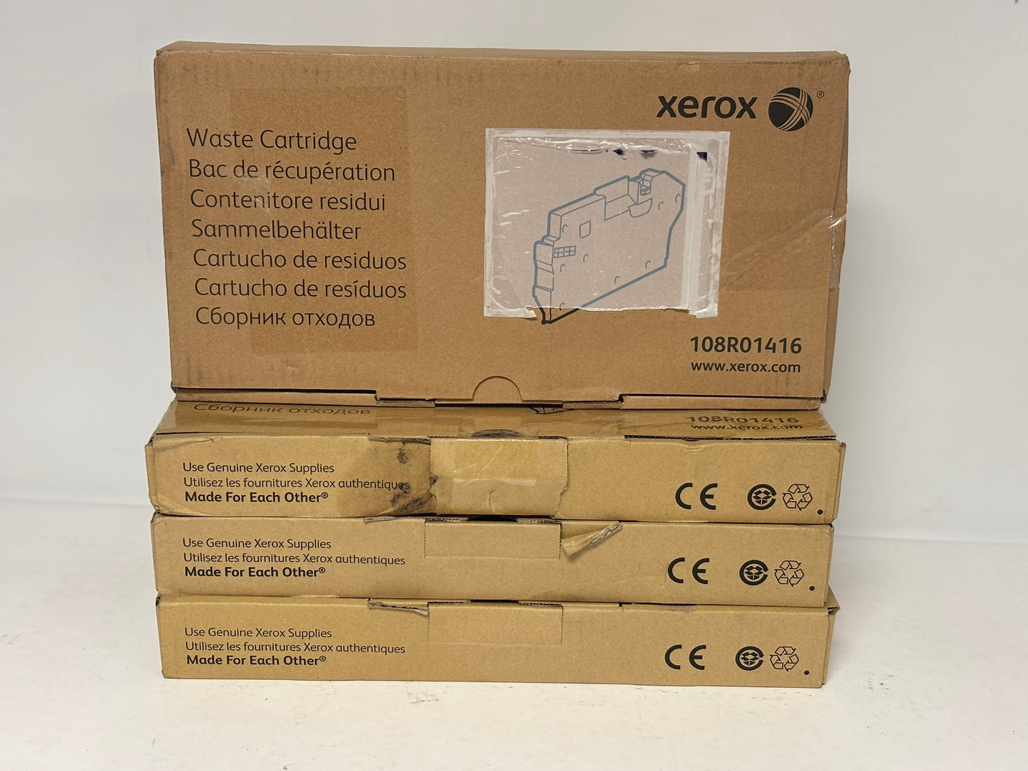 4 OEM Xerox Phaser6510 VersaLink C500,C600,C605 Waste Toner Cartridges 108R01416