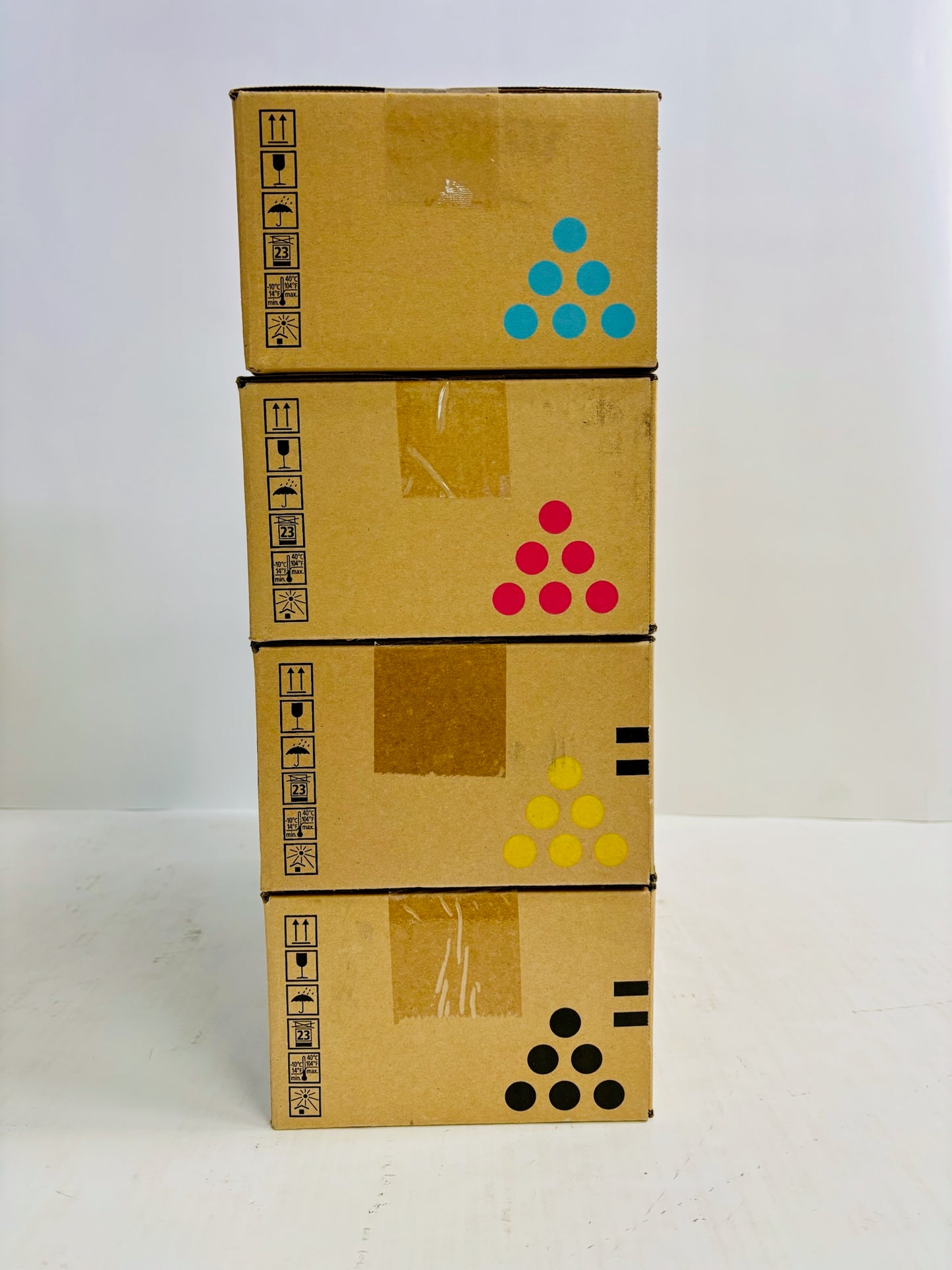 4 Genuine Ricoh SP C252HA CMYK Toner 407654,407655,407656,407653
