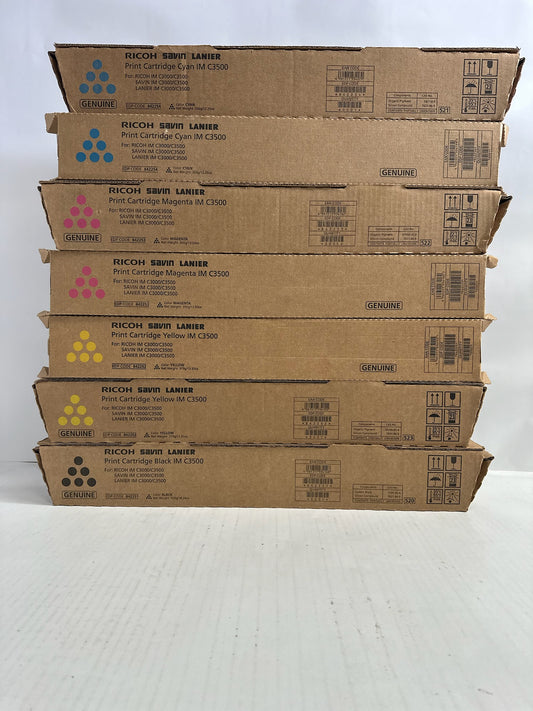 7 OEM Ricoh IMC3500,C3000 CCMMYYK Toners 842251,842252,842253,842254