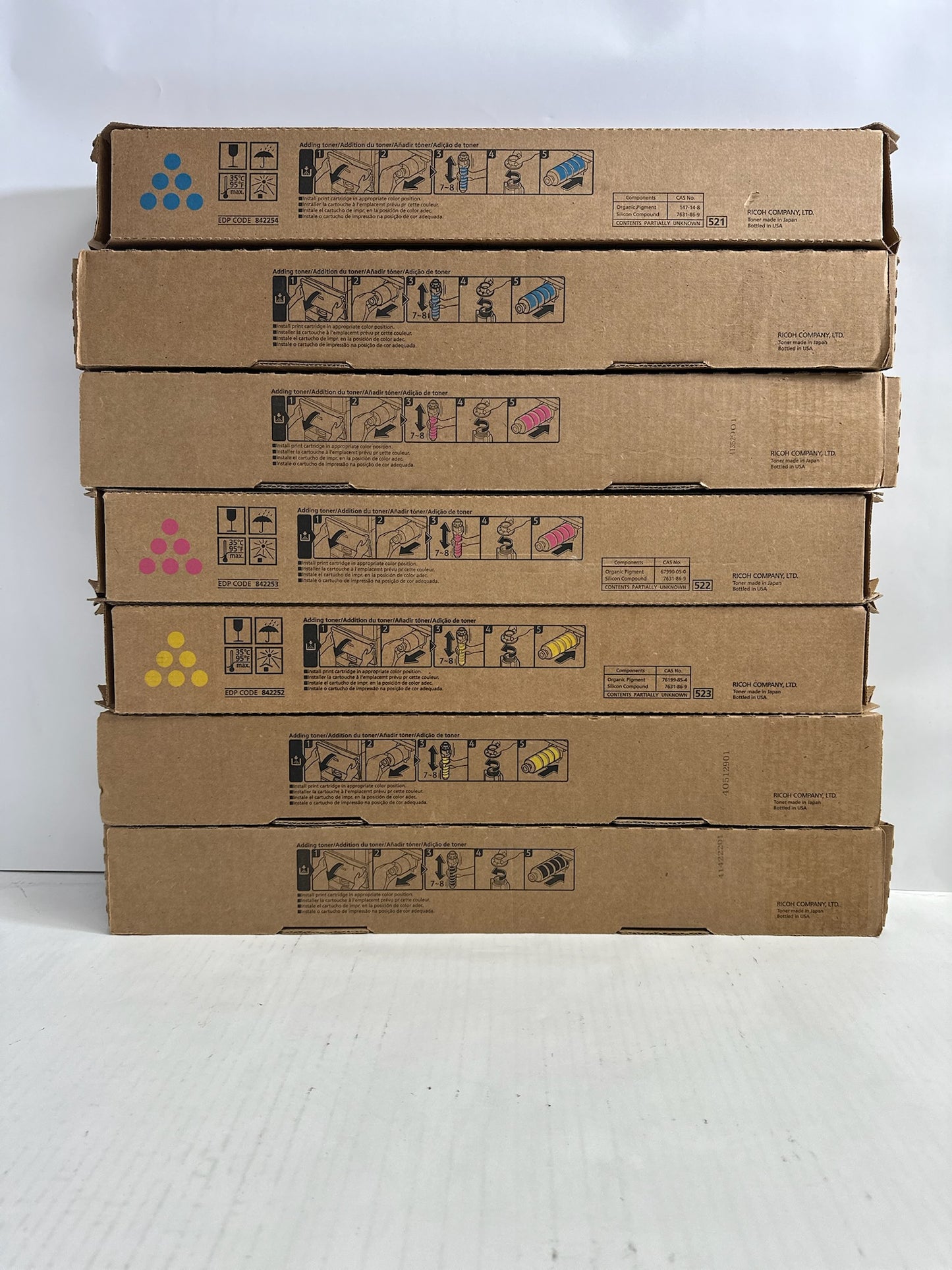 7 OEM Ricoh IMC3500,C3000 CCMMYYK Toners 842251,842252,842253,842254