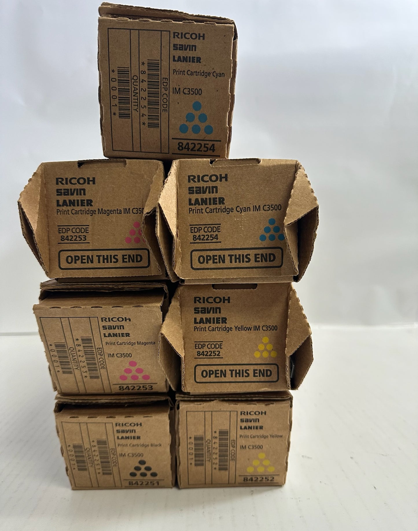7 OEM Ricoh IMC3500,C3000 CCMMYYK Toners 842251,842252,842253,842254