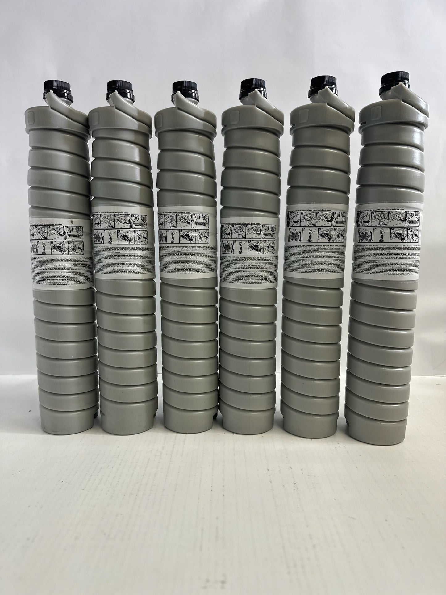 6 Genuine Ricoh Pro 8200ex 8200s,8210s Black Toner Cartridges 828484
