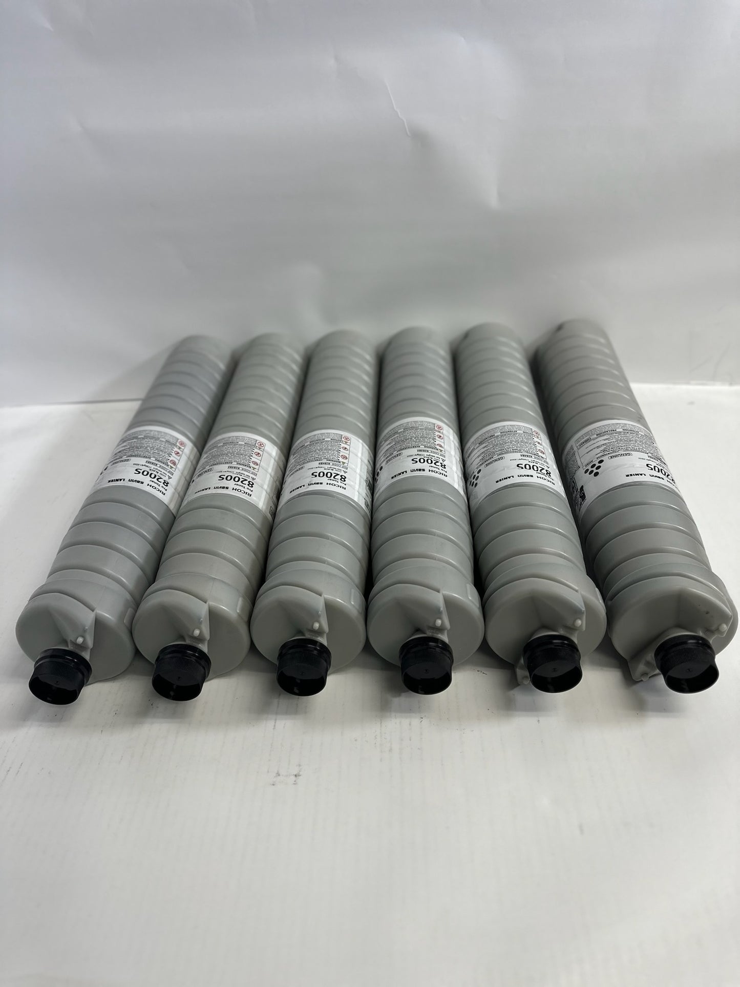 6 Genuine Ricoh Pro 8200ex 8200s,8210s Black Toner Cartridges 828484