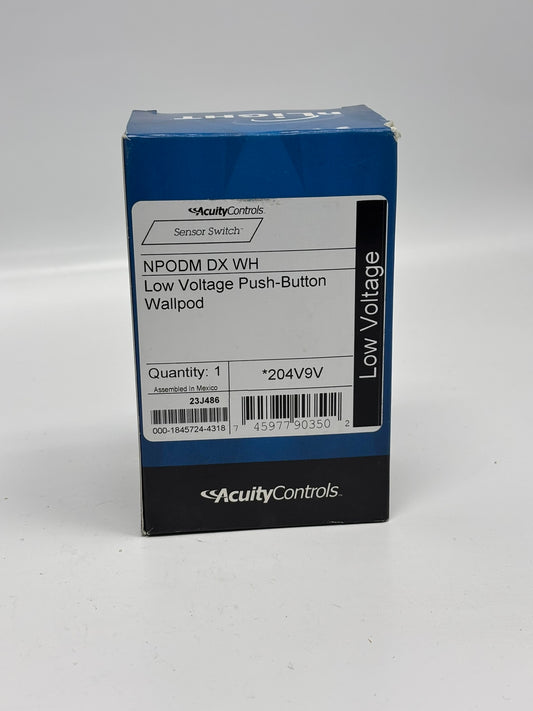 Acuity NPODM-DX-WH SensorSwitch NLight WallPod, Push-Button
