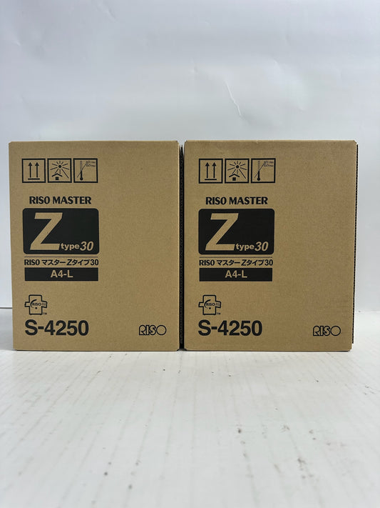 2 New Genuine Riso Master EZ 220,SF 5230 Paper Master Roll S-4250 Z type 30