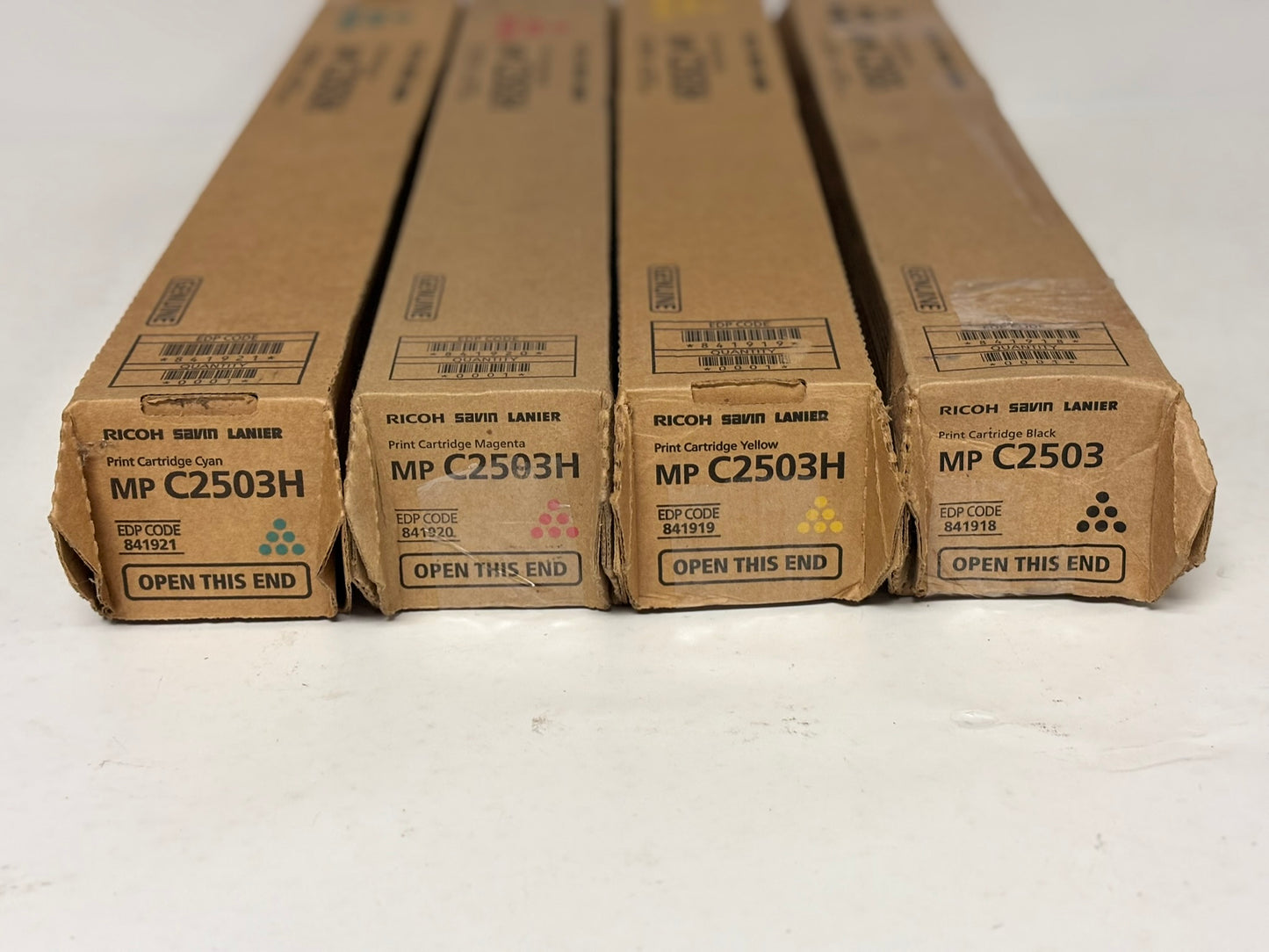 4 OEM Ricoh MP C2503H,C2004,C2504 CMYK Toners 841918,841919,841920,841921
