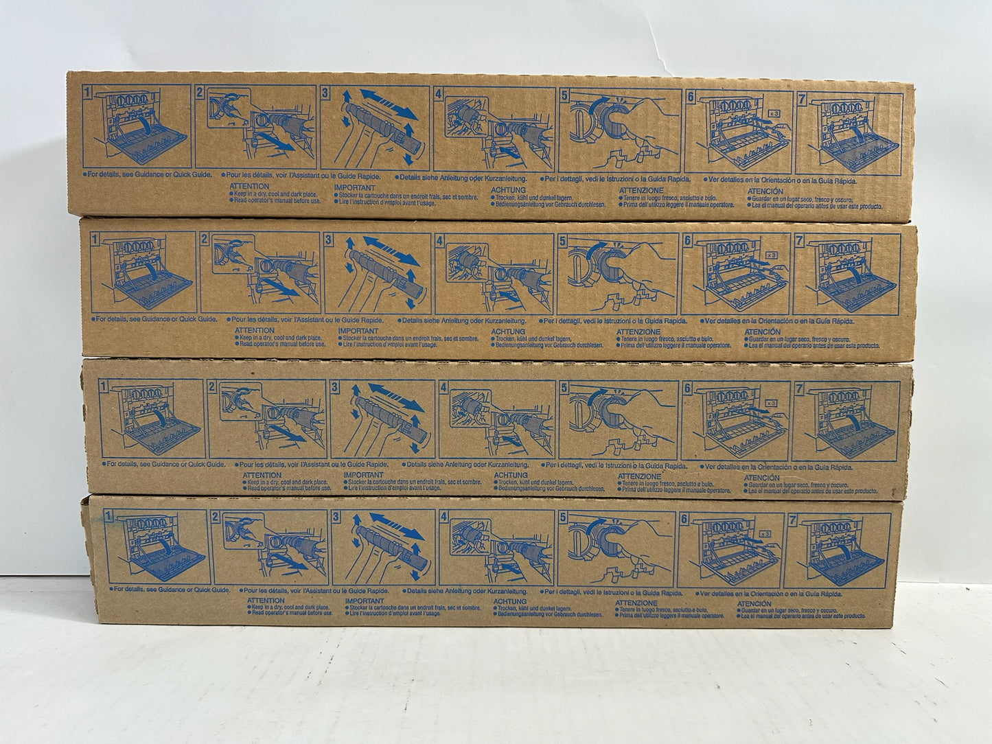 4 Genuine Konica BH C224,C284,C364,C364e Yellow and Black Toners TN321