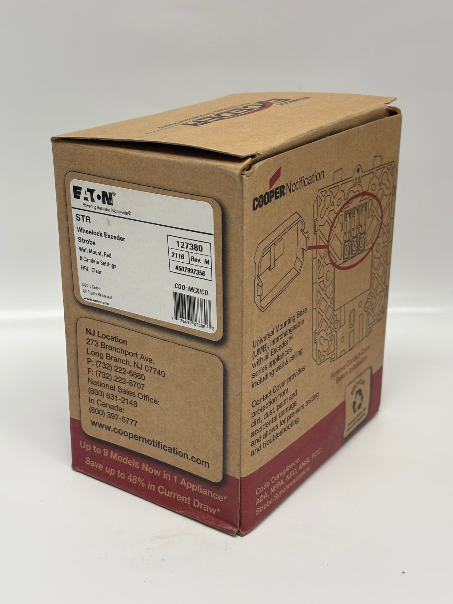 Eaton 127380 Wheelock Exceeder Fire Alarm Horn/Strobe