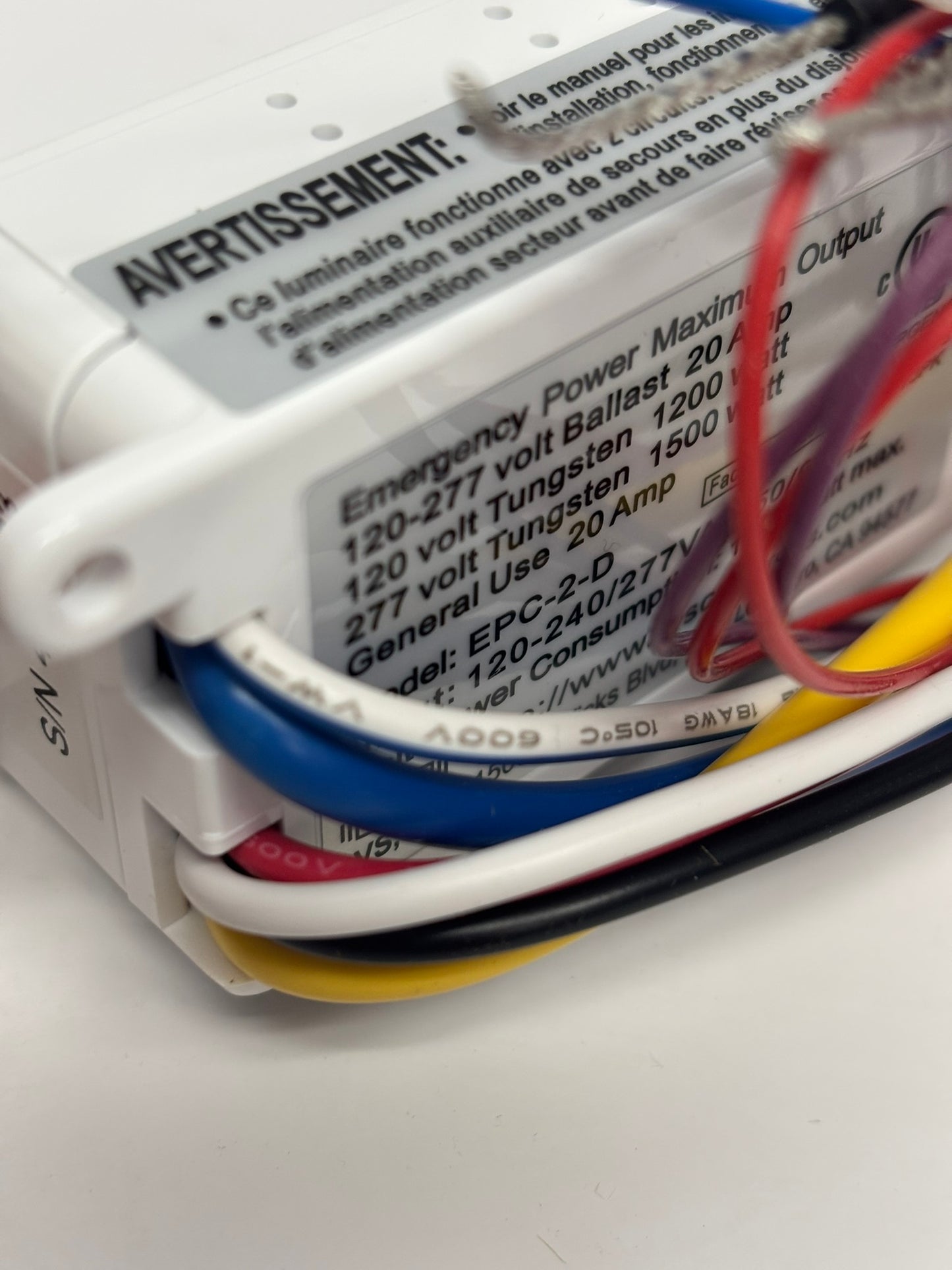 LVS Controls EPC-2-D Emergency Power Control
