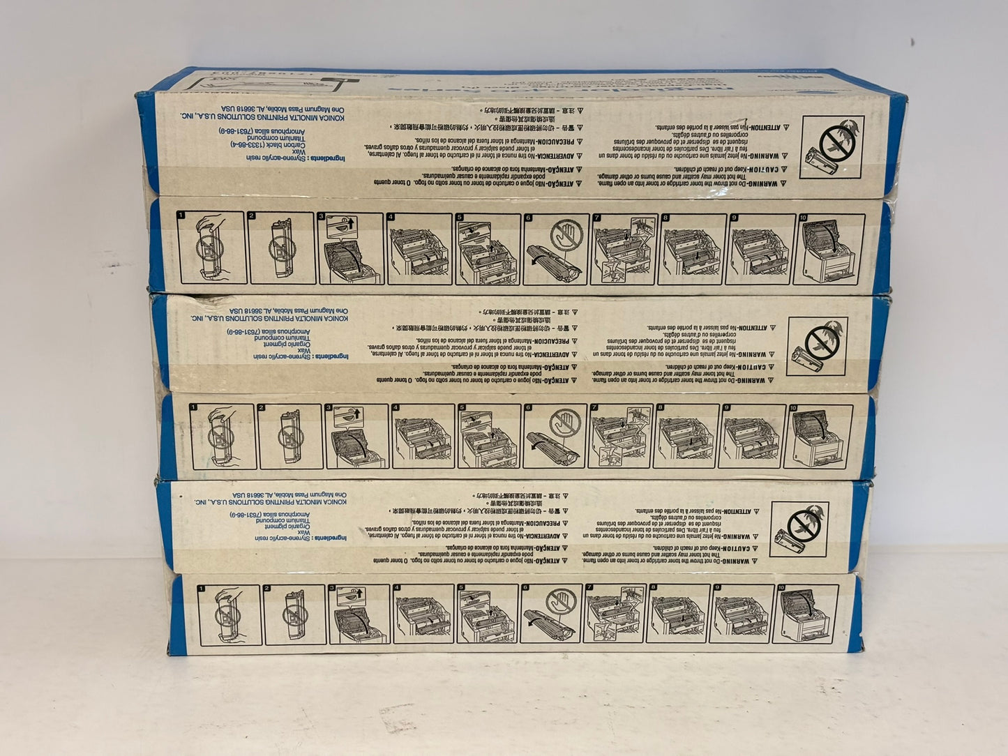 3 Genuine Konica Minolta Magicolor 2400 Series CYK Toners 1710587-001,003,004
