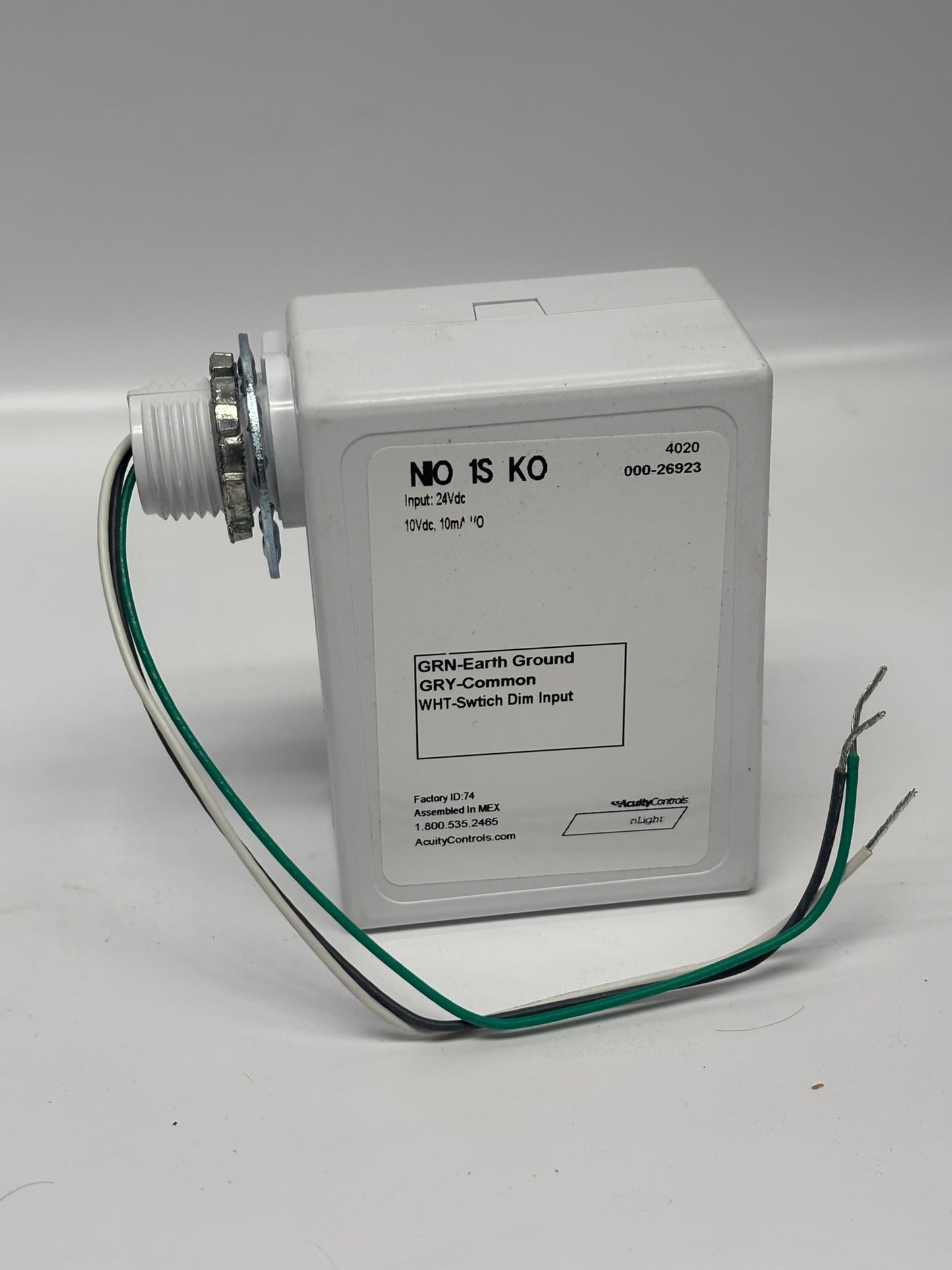 Acuity NIO-1S-KO Sensor Switch nLight  Low Voltage Dimming Interface Device