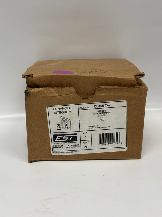 Edwards CS405-7A-T Strobe with Terminals, 24V DC, Red