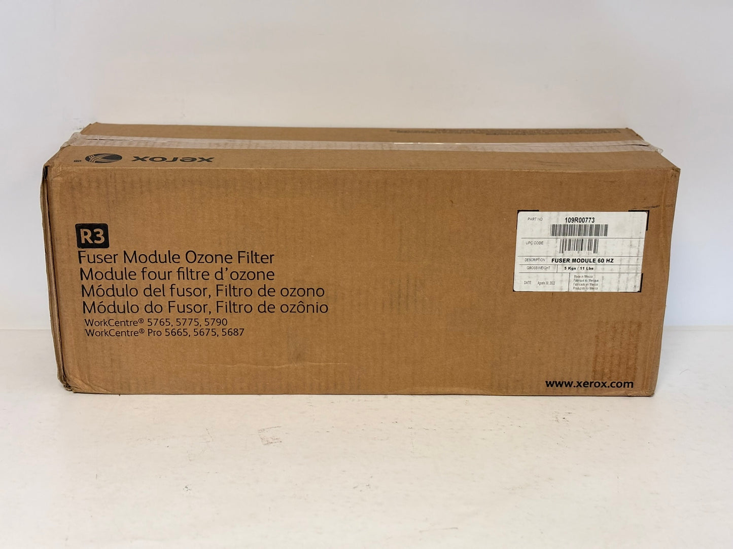 OEM Xerox WC 5765,5775,579, WC Pro5665, 5675 Fuser Module Ozone 60HZ 109R00773