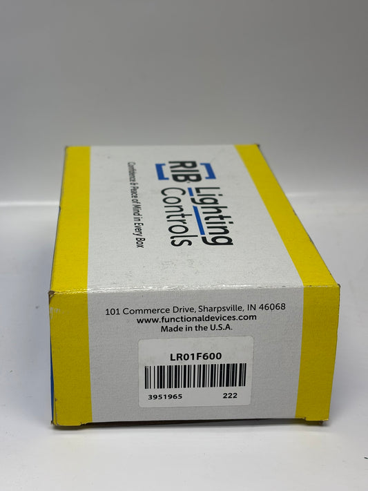 RIB Lighting Controls LR01F600 Enclosed Phase Angle Dimmer 0-10V 600W 120Vac