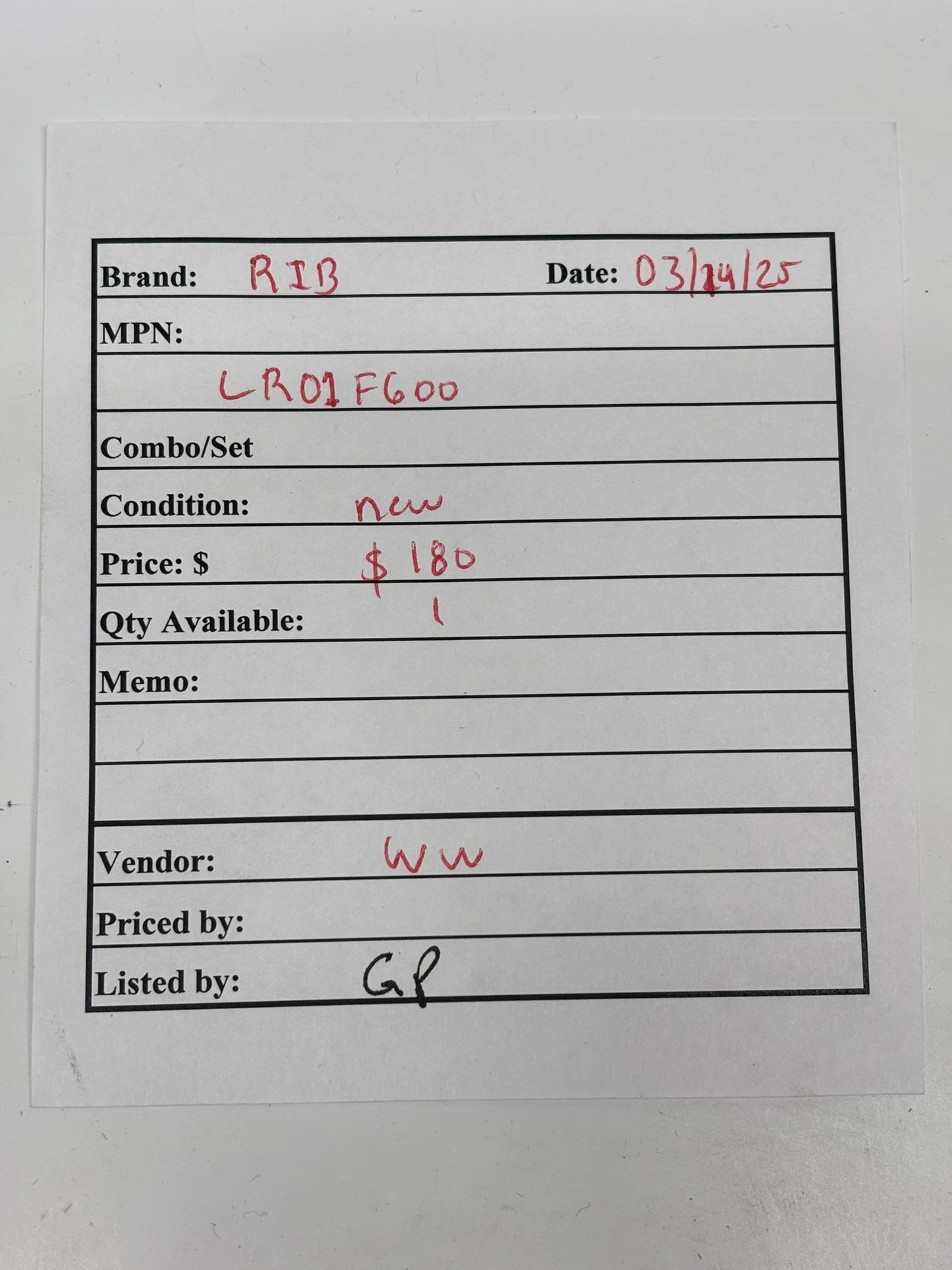 RIB Lighting Controls LR01F600 Enclosed Phase Angle Dimmer 0-10V 600W 120Vac