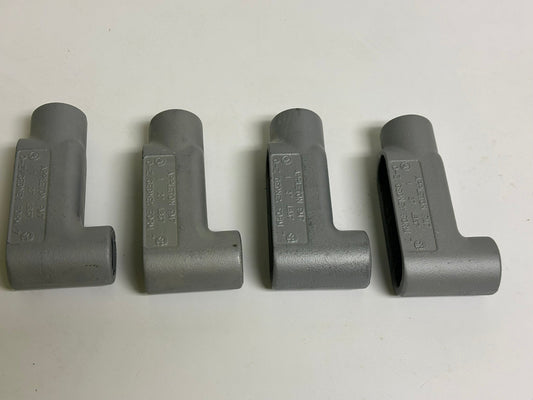 4 PK Appleton LB37 Conduit Body for 1" Rigid/IMC with Corrosion-Resistant Finish