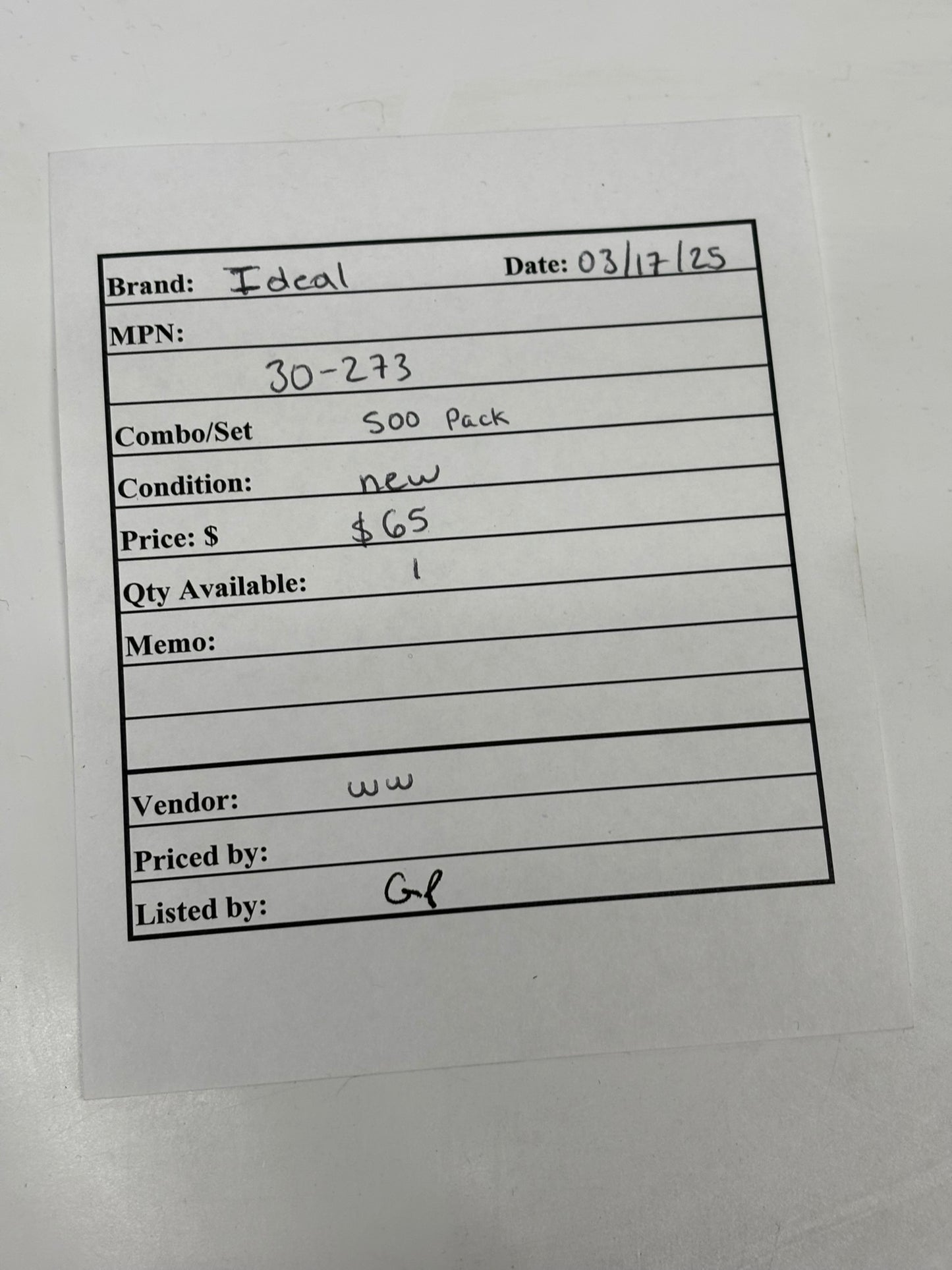 Ideal 30-273 Wire-Nut Wire Connectors 500-Pack