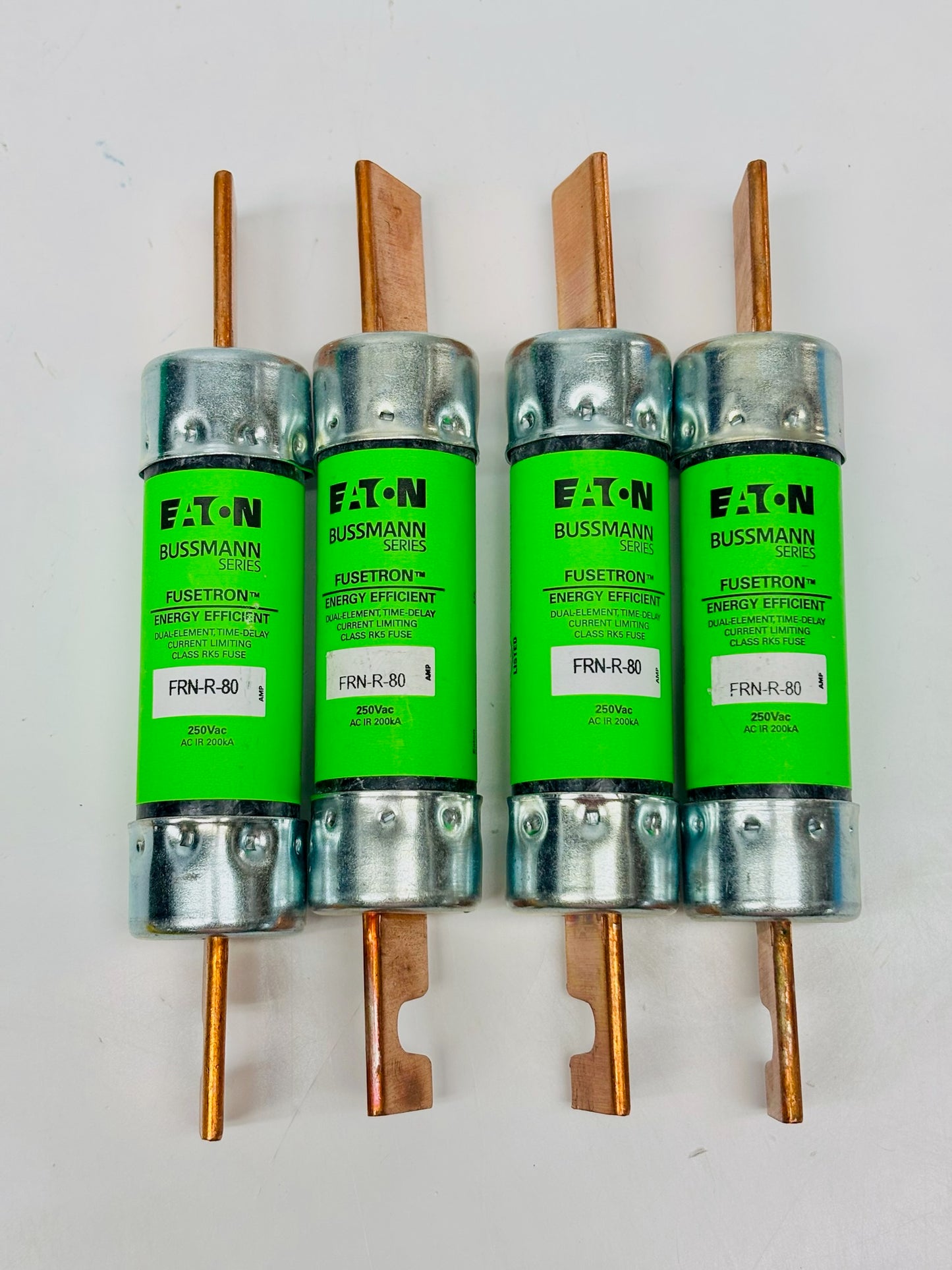 4Pk  Eaton FRN-R-80 Bussmann Fusetron Class RK5 Fuses