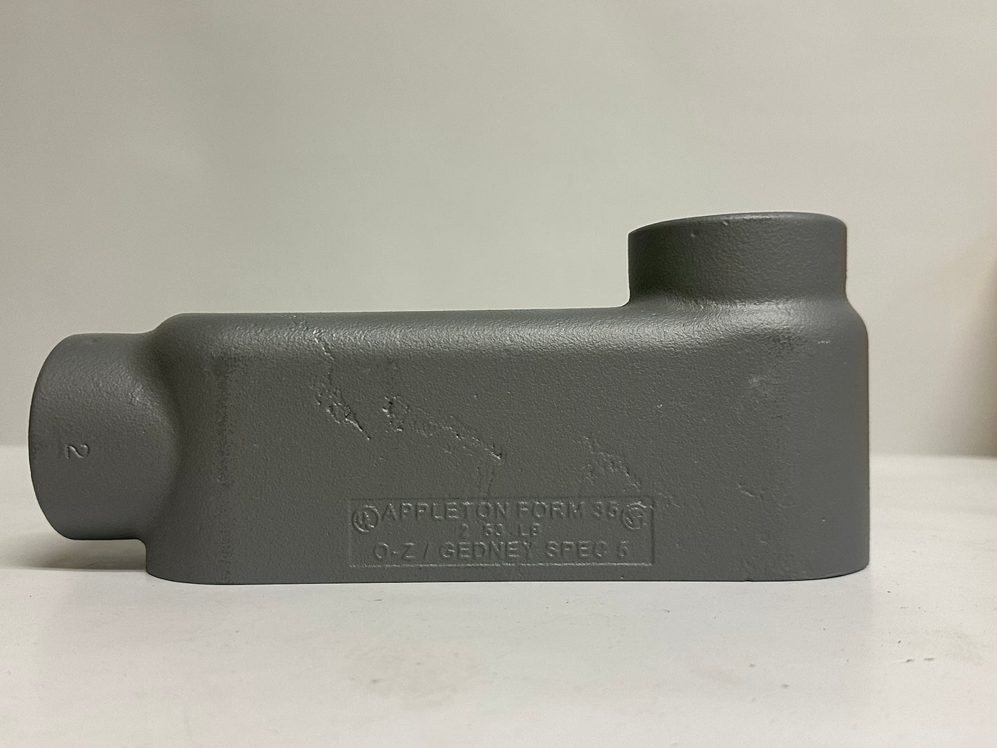 Appleton LB200-M 2" LB Conduit Body, Malleable Iron, Triple-Coated Finish