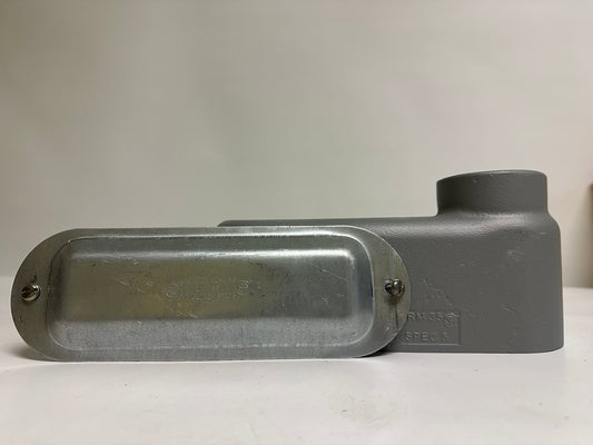 Appleton LB200-M 2" LB Conduit Body, Malleable Iron, Triple-Coated Finish