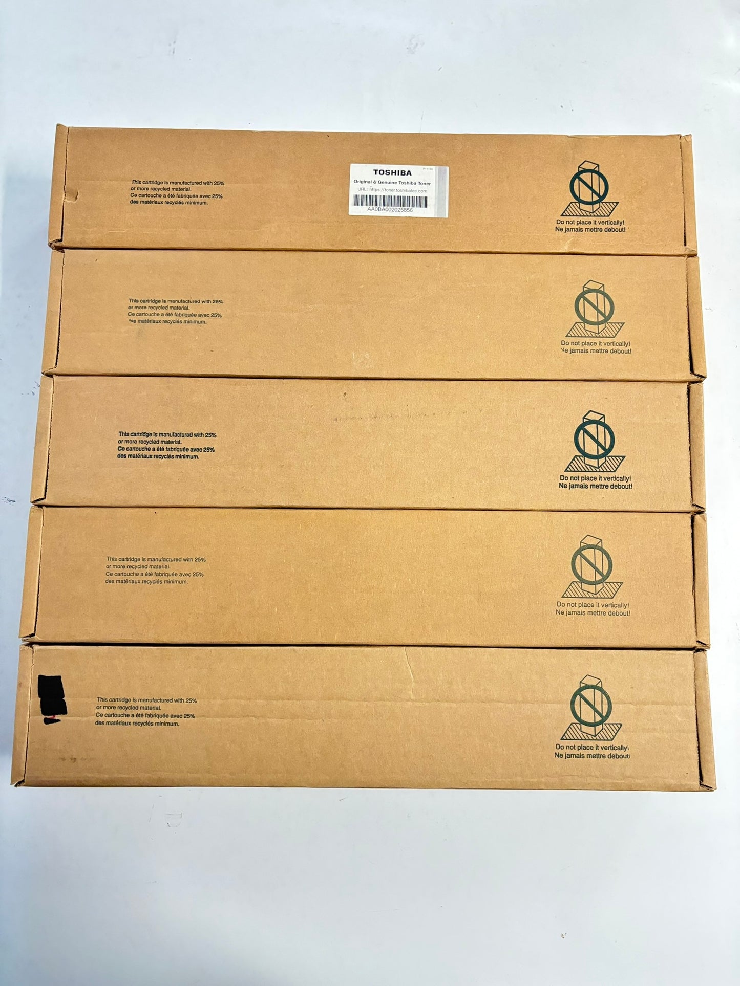 5 OEM Toshiba eSTUDIO 2040C,2540C,3540C,4540C T-FC25 CCYYK Toners (No Magenta)