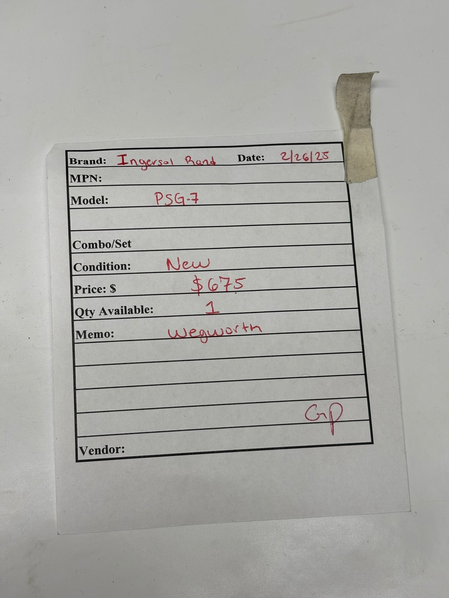 Ingersoll-Rand PSG-7 OEM Model 1/2" Polysep Oil Water Separator