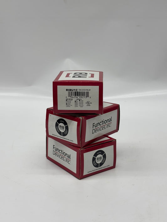 3 Pack RIB RIBU1C Enclosed Relay 10Amp SPDT 10-30Vac/dc/120Vac
