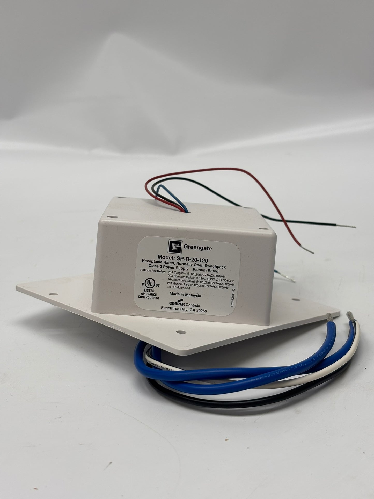 Cooper Lighting SP-R-20-120 Switchpack RecpRated 20A 120V