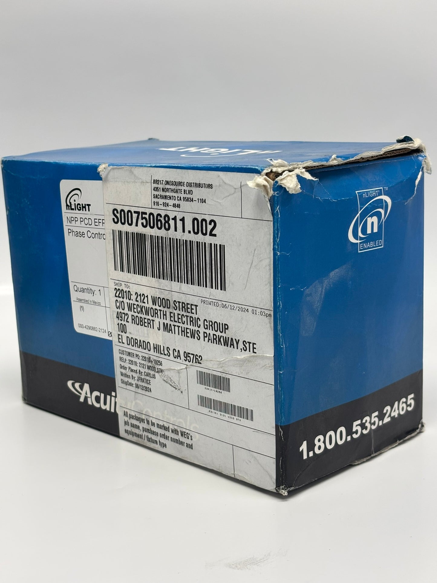 Acuity Controls Sensor Switch NPP-PCD-EFP Phase Adaptive Dimming Power Pack
