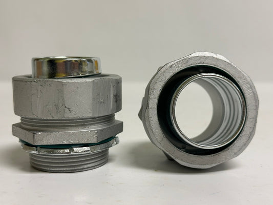 6 PK Atkore LTQ150KON 1-1/2" Liquid-Tight Connector, Screw-On, Zinc Alloy