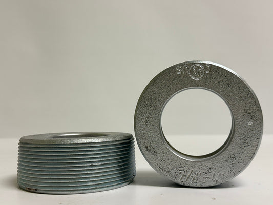2PK ACP RB400250 4" x 2-1/2" Threaded Rigid Reducing Bushing, Zinc-Plated