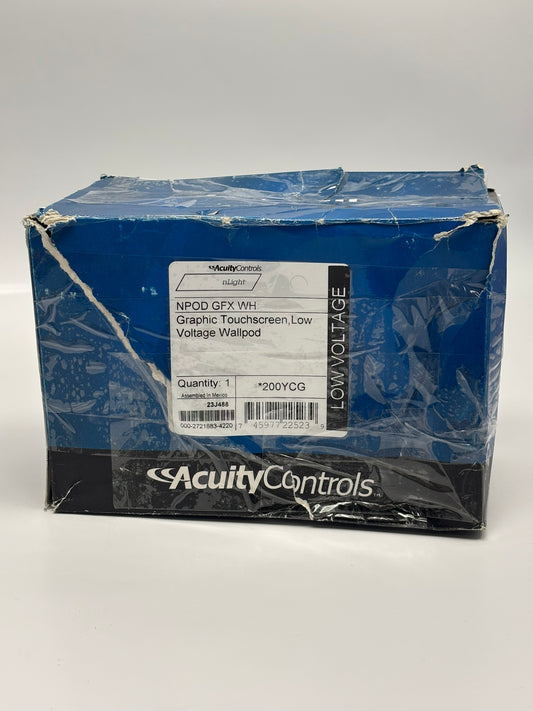 Acuity Controls Sensor Switch NPOD GFX WH + PS-150 nPOD GFX Graphic Wall Pod, 120/277 VAC, 60 mA