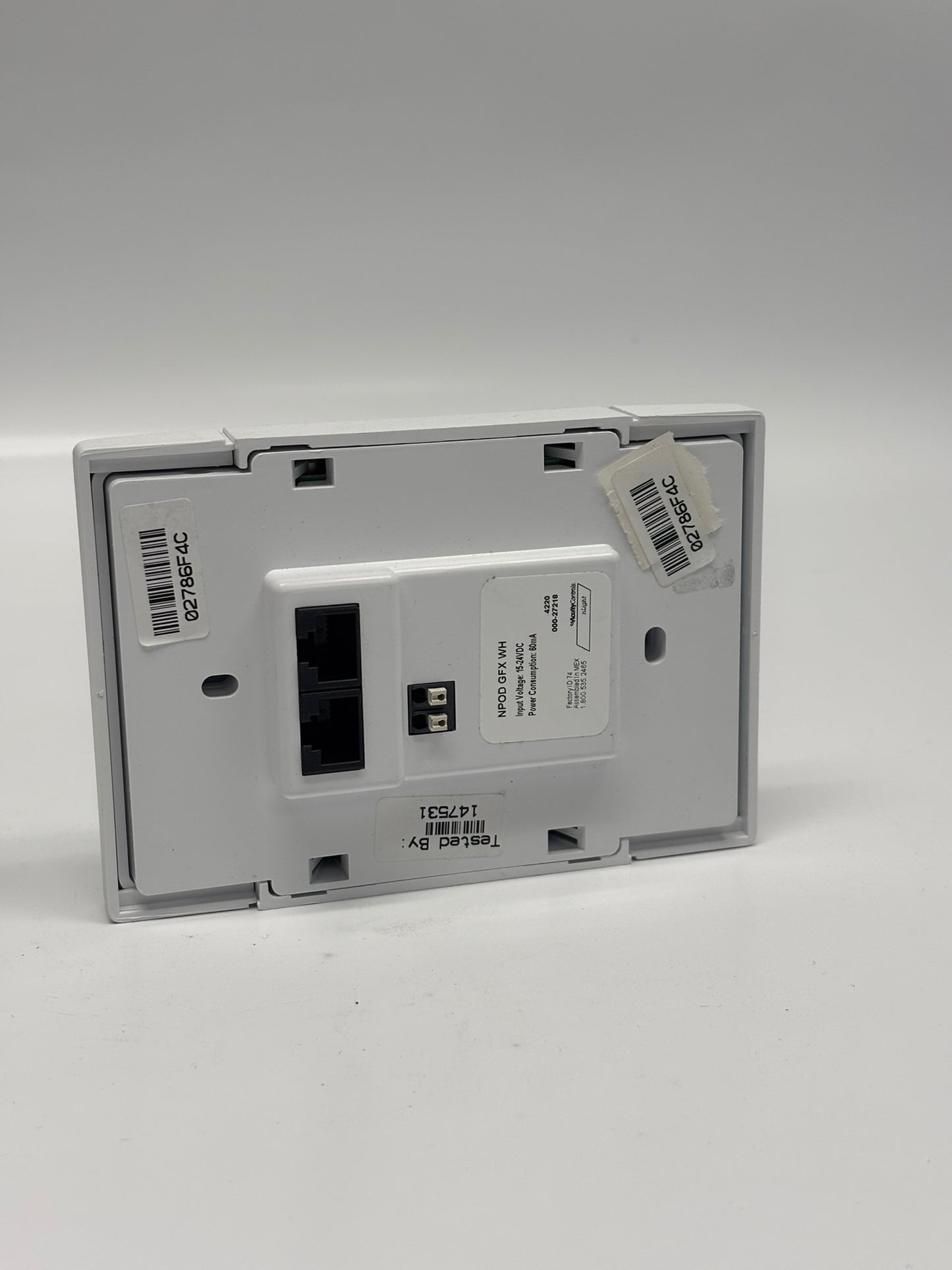 Acuity Controls Sensor Switch NPOD GFX WH + PS-150 nPOD GFX Graphic Wall Pod, 120/277 VAC, 60 mA