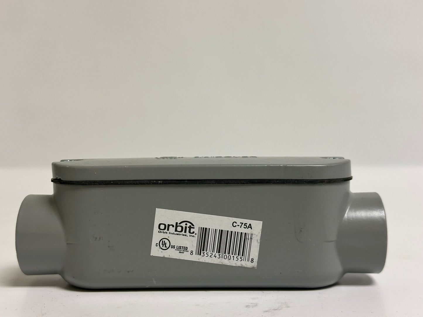 8-Pack Orbit C-75A 3/4" Threaded Conduit Body, Die-Cast Aluminum, Watertight Seal