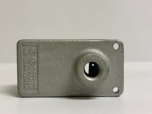 Eaton FSLA1 Condulet, 1/2" Back Feed Device Box, Iron Alloy, Wet Rated