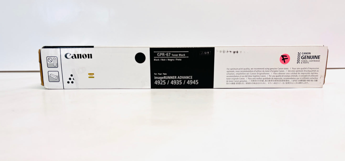 Cosmetic Genuine Canon iR ADVANCE DX 4925i,4935i Black Toner GPR-67, GPR67