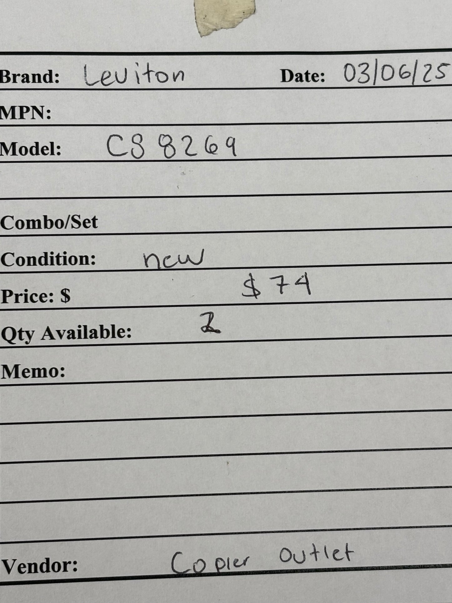 Leviton CS8269 #2Cd Locking Receptacle 2 Pole 3 Wire 50 A 250 VAC